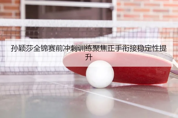 孙颖莎全锦赛前冲刺训练聚焦正手衔接稳定性提升